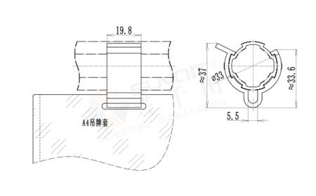 吊牌卡扣尺寸图