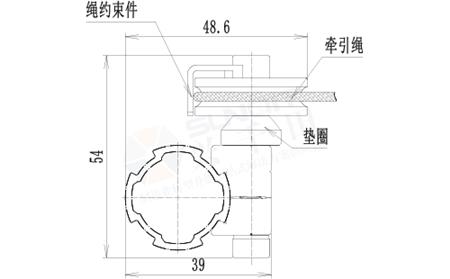 功能辅件A与U槽滑轮套件尺寸图