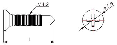 M4.2自钻螺丝(平头)